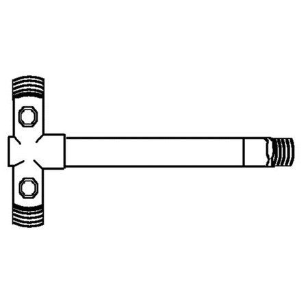 AMERICAN GRANBY American Granby CHC100BSENL Tank Cross - Long Case No Lead Brass Stainless Steel CHC100BSENL